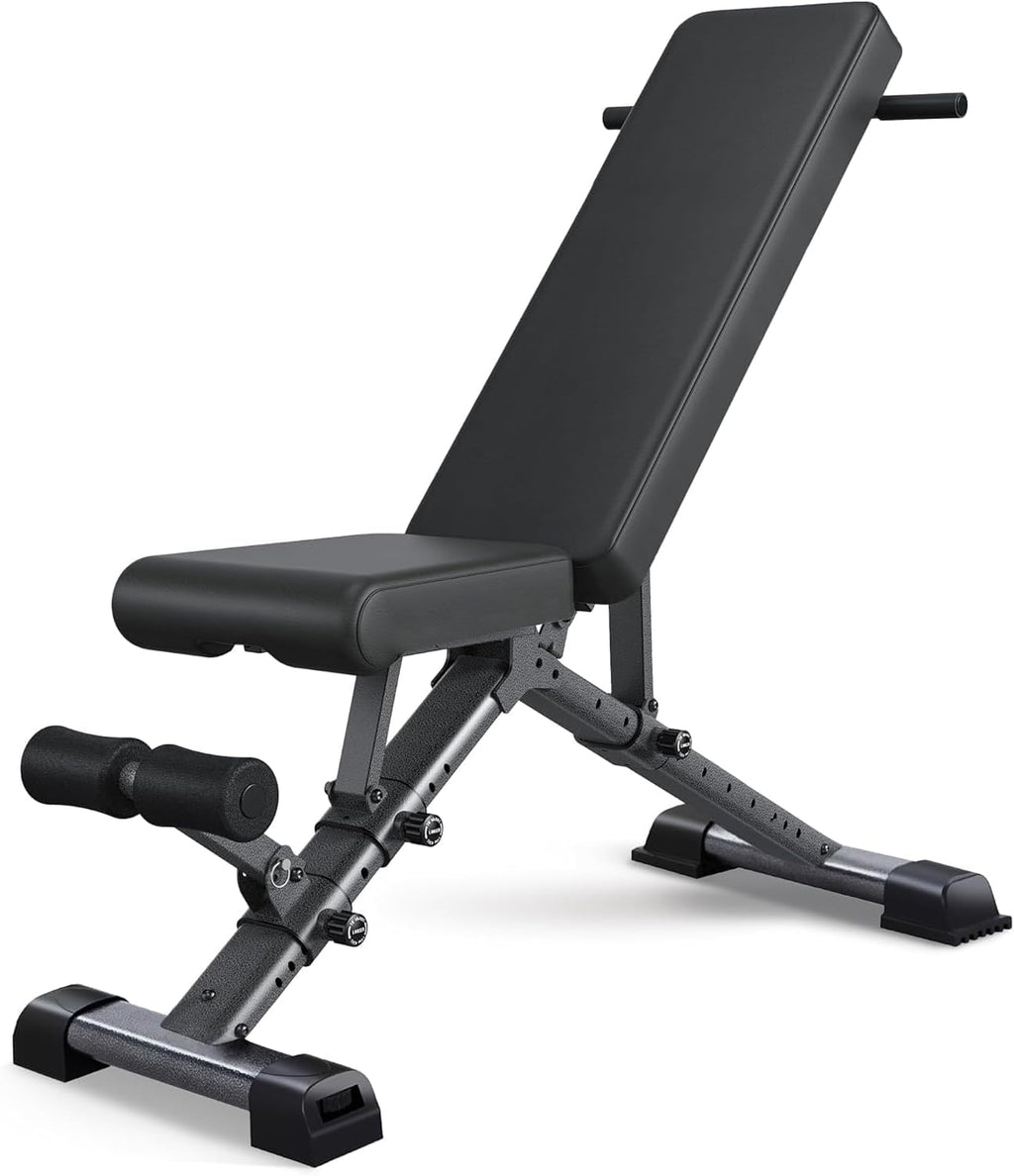 BARWING 900LBS Adjustable Workout Bench for Home Gym, Flat Foldable Weight Bench For Home Gym, 2025 Upgraded Adjustable Bench Press Set, Incline Decline Gym Bench For Full Body Exercise