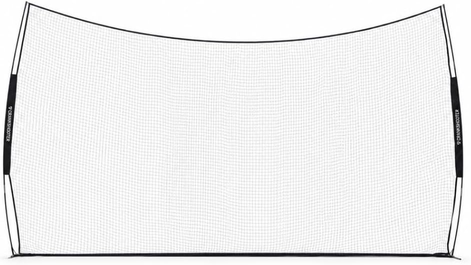 CRANKSHOOTER Lacrosse Backstop - Pop-Up Backstop for Training and Practice - Heavy Duty Training Equipment - 21' x 11' Collapsible Barrier Wall - Easy Setup & Take Down - Includes Travel Case