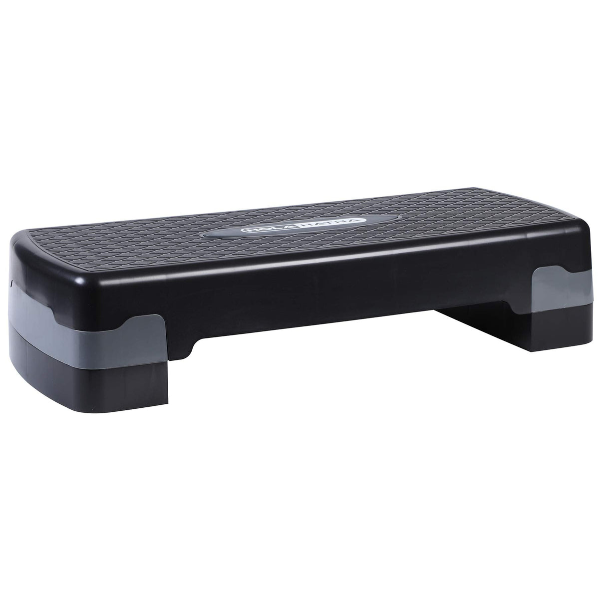 HolaHatha Compact Portable Aerobic Step Platform Exercise Fitness Equipment, Cardio Stepper with Adjustable Height for Home Gym