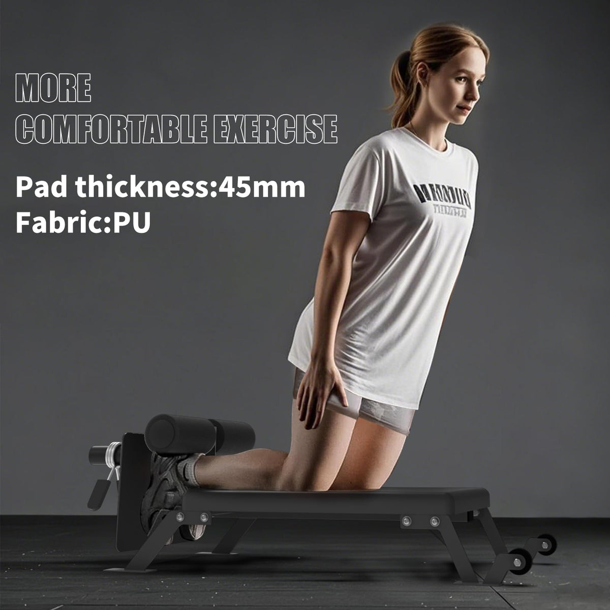 Garvee Nordic Curl Bench,Adjustable Hamstring and Glute Bench for Home Gym