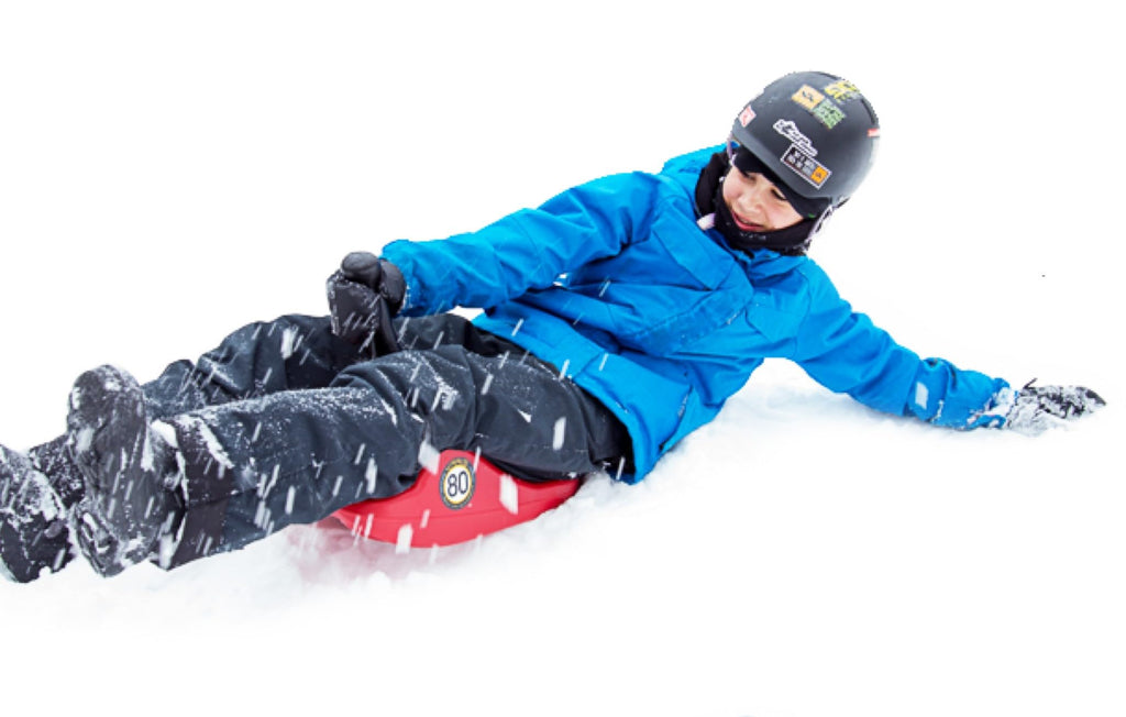 Freestyle Mini Luge Snow Sled â Made in USA â Lightweight Steerable Sit-Down Racer