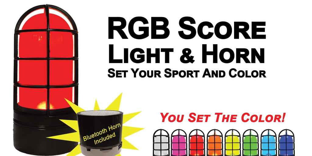 Hockey Goal Light All Sport Football Baseball Turns red When Your Team Scores. Linked to and Compatible with All Arena scoreboards, Works with Any Mobile Device on WiFi Network