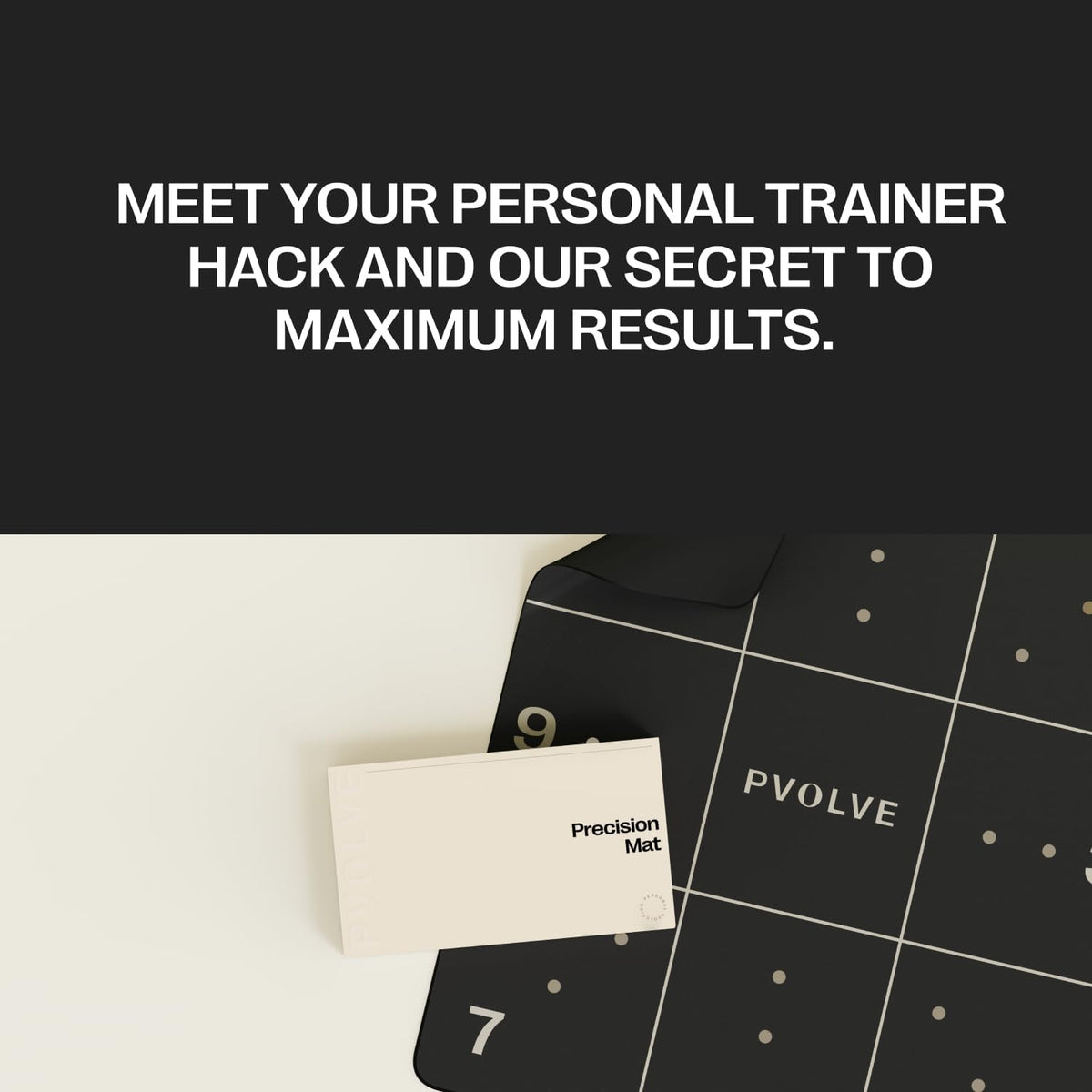 Pvolve Precision Mat - Home Workout Equipment, 4.6â x 4â x 2.2mm Rubber Mat for Home Gym, Cardio, Fitness, Designed To Be Used with The Pvolve Functional Fitness Method