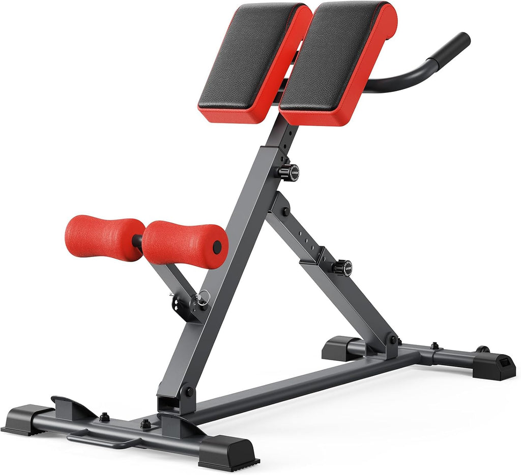 MERACH Back Extension Machine Roman Chair, Adjustable Foldable Bench
