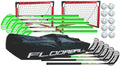 Score One 5v5 Floorball Set for Teens & Adults â 95 cm Straight Blade Sticks, 10 Balls, 2 Goals & Stickbag