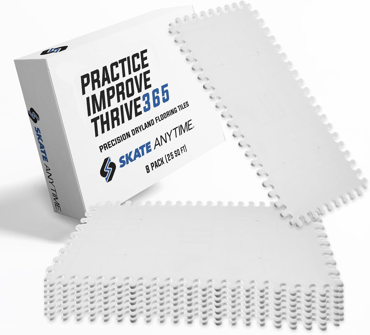 Skate Anytime Precision Dryland Hockey Tiles â Expandable Off-Ice Hockey Training Zones for Stickhandling, Passing & Shooting