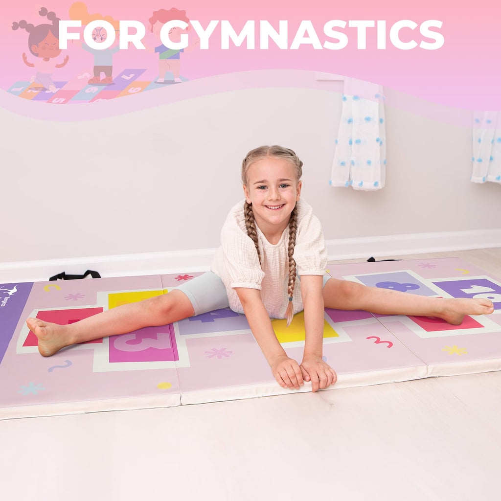 Kangaroo Hoppers Gymnastics Tumbling Mats Foldable Gym Tumble Mat for Kids