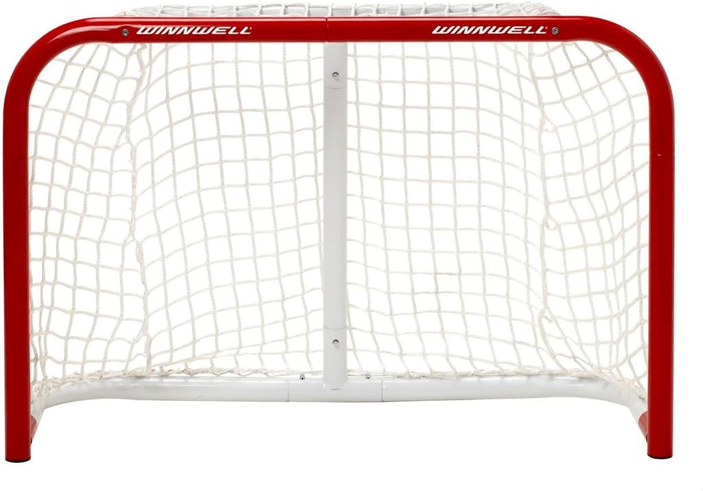 Winnwell Heavy Duty Hockey Net - Indoor & Outdoor Goal Equipment - Essential Training Gear for Ice Hockey Pucks