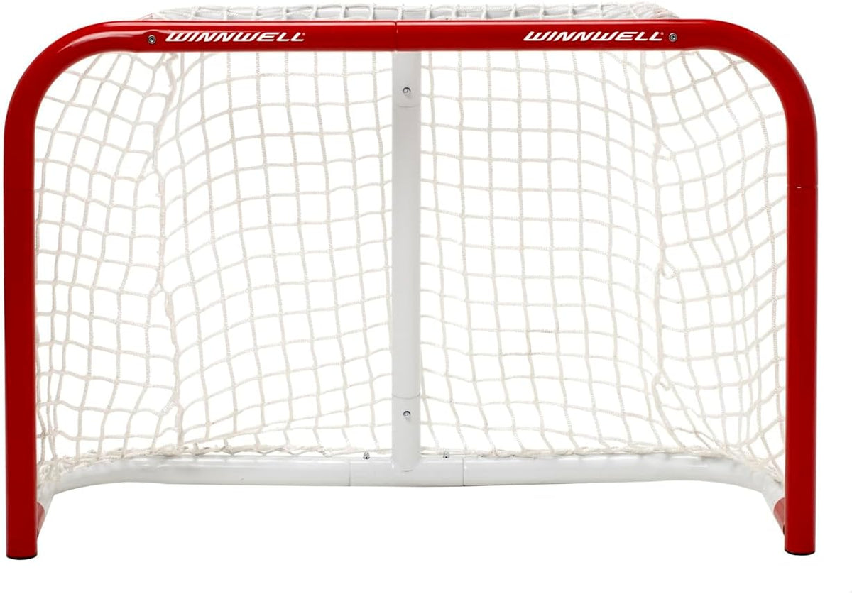 Winnwell Heavy Duty Hockey Net - Indoor & Outdoor Goal Equipment - Essential Training Gear for Ice Hockey Pucks