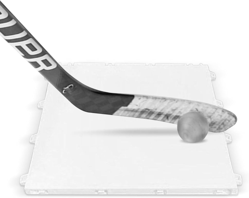 Snipers Edge Hockey Dryland Slick Tiles â 20-Pack 12"Ã12" White Interlocking Ice Tiles for Hockey Training, UV-Protected & Durable, Simulates Real Ice, Training Aid for Shooting