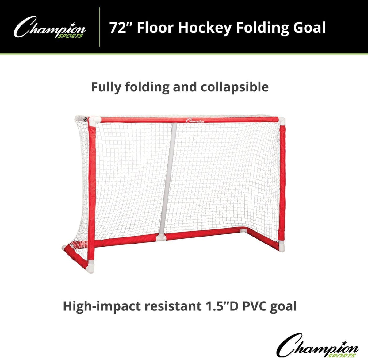 Champion Sports Floor Hockey Collapsible Goal (