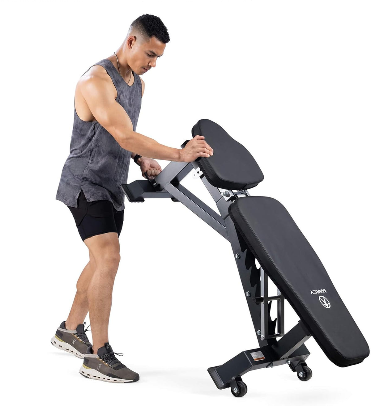 Marcy Deluxe Adjustable Utility Weight Bench for Home Gym Weightlifting and Strength Training SB-8062