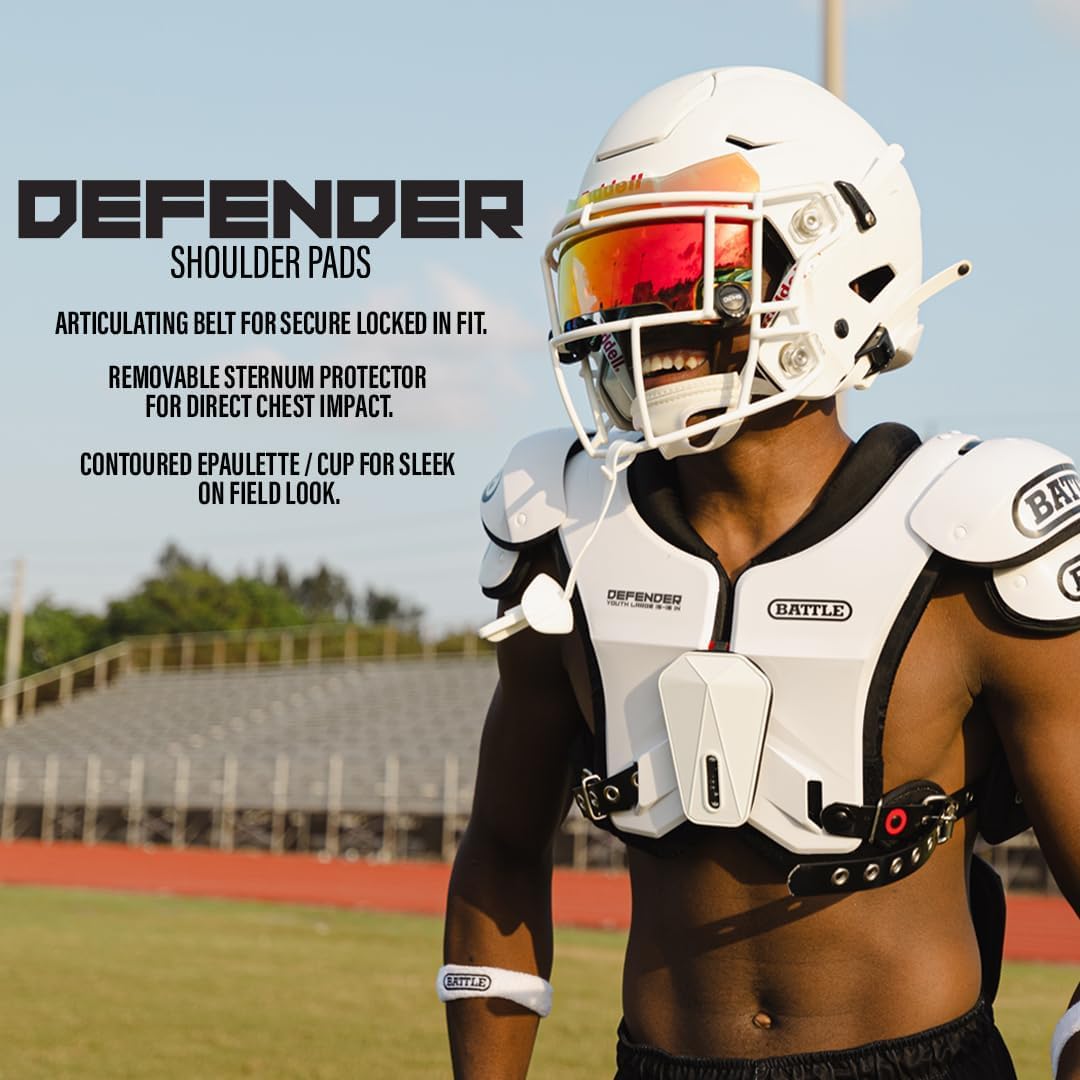 Battle Sports Defender Football Shoulder Pads