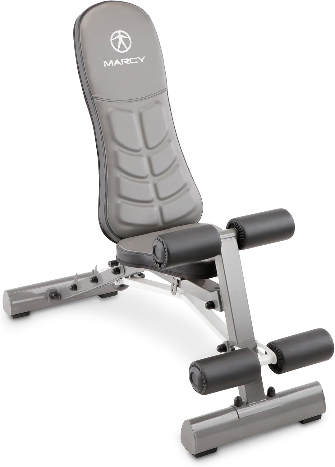 Marcy Deluxe Foldable Utility Bench Gym Equipment - SB-10100 , Black