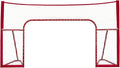 Winnwell Hockey Standalone 72" Backstop - Standalone Sports Ice & Ball Hockey Shooting Target Barrier - Heavy Duty Steel Pipe Backstop for Street & Mylec Balls Training Equipment for Driveway