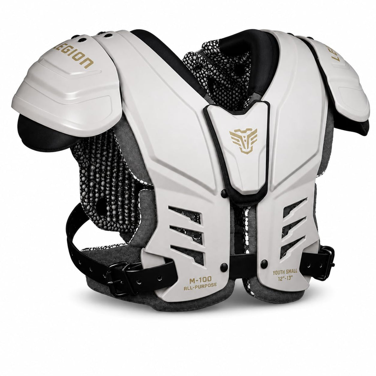 Legion Youth Football Shoulder Pads, Patents Pending, Lightweight, Optimized Mobility, Enhanced Impact Protection, Industry-Best Ventilation and Cooling