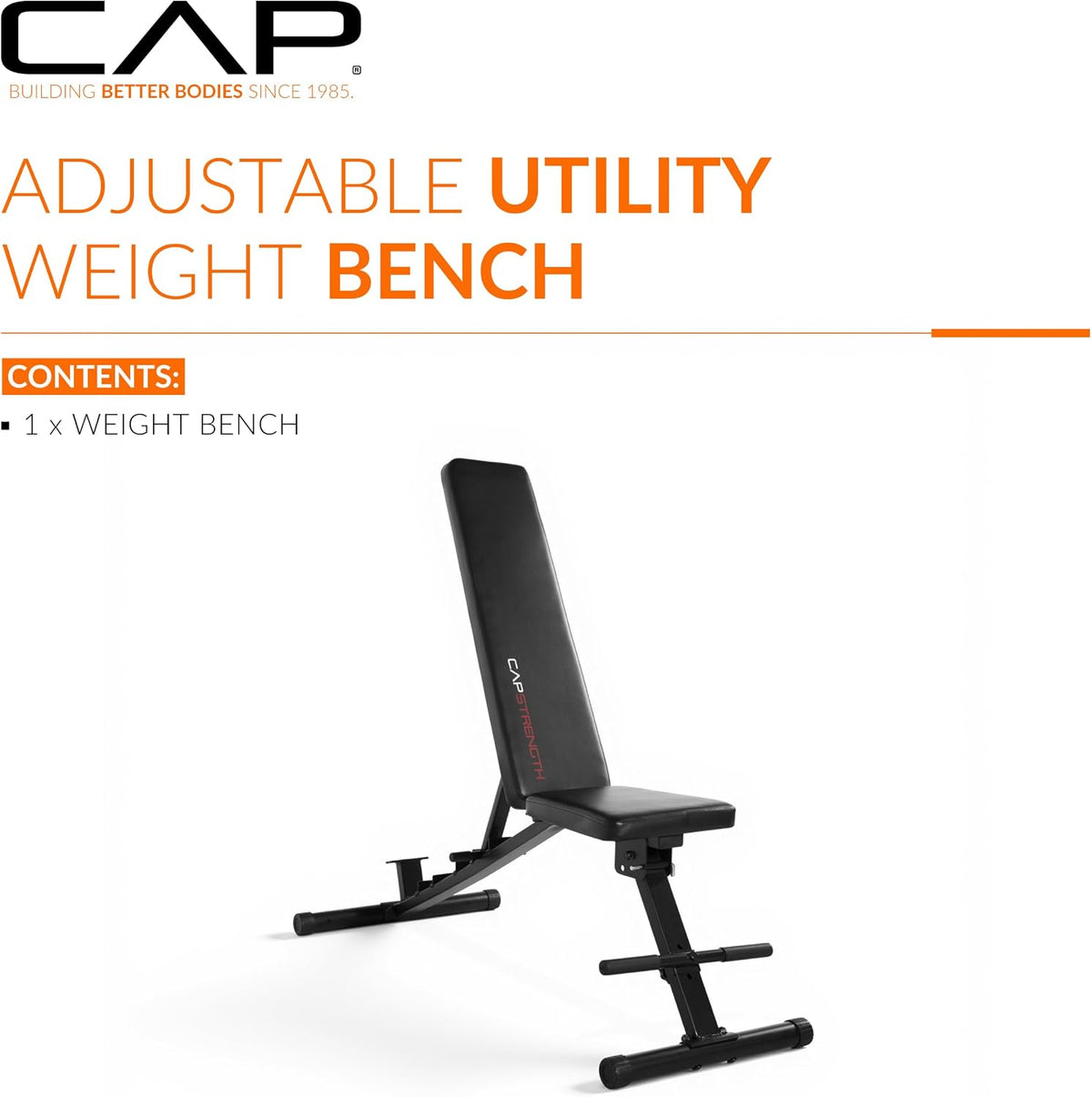 CAP Barbell Multi-Purpose Adjustable Utility Strength Training Weight Bench | Multiple Options