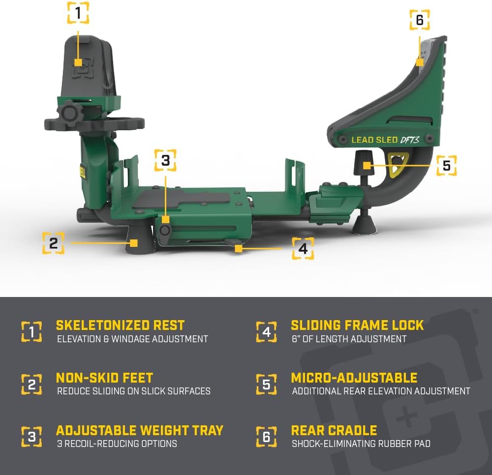 Caldwell Lead Sled DFT Shooting Rest, Dual Frame Technology