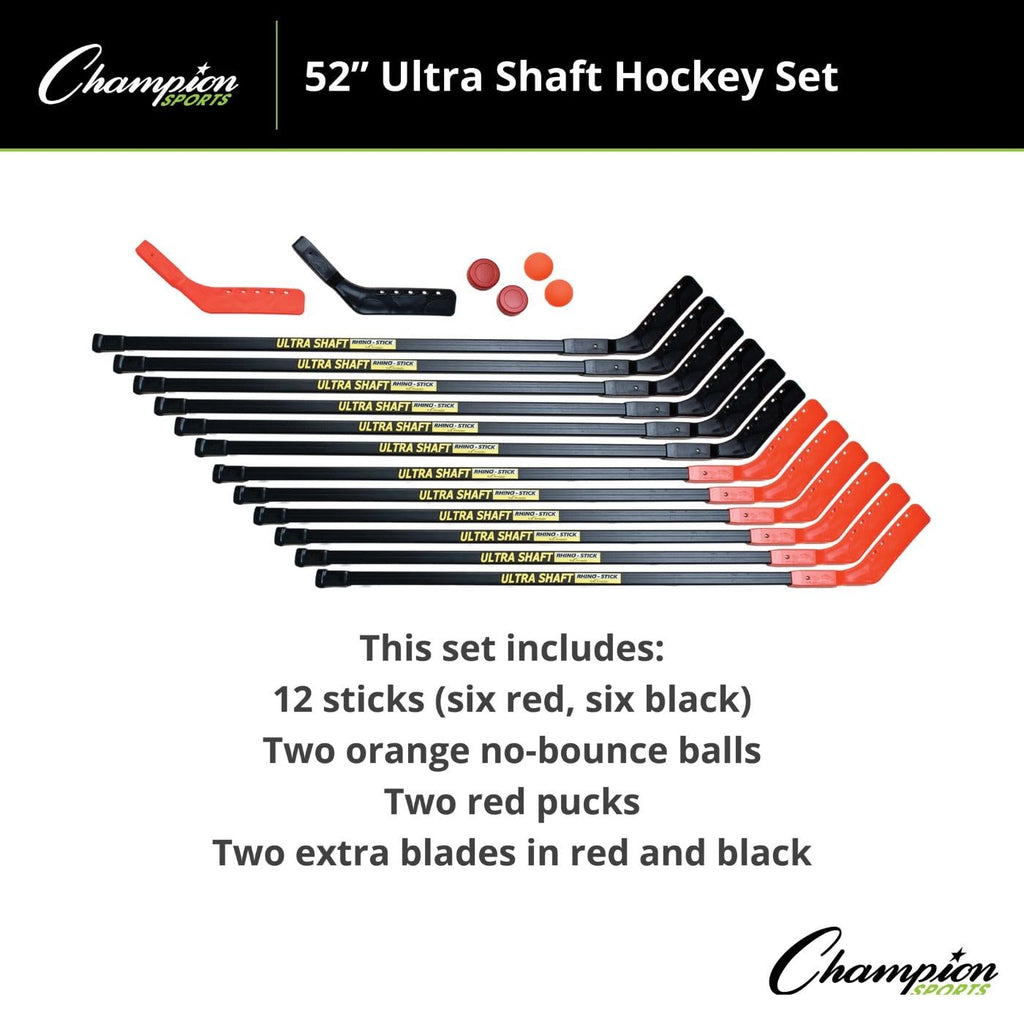 Champion Sports Ultra Shaft Hockey Set