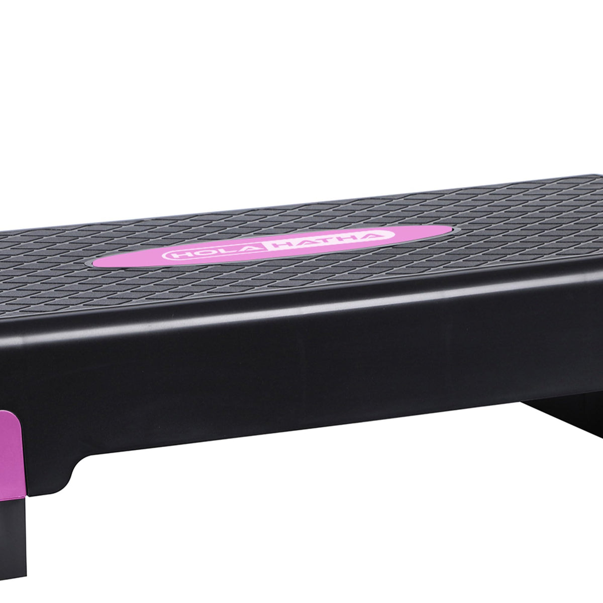 HolaHatha Compact Portable Aerobic Step Platform Exercise Fitness Equipment, Cardio Stepper with Adjustable Height for Home Gym