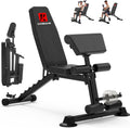 K KiNGKANG Adjustable Weight Bench, 660lbs Capacity Foldable Workout Bench with 7 Back Positions & 3 Seat Positions, Multi-Function Incline Decline Flat Exercise Bench for Full Body Workout, Home Gym Equipment