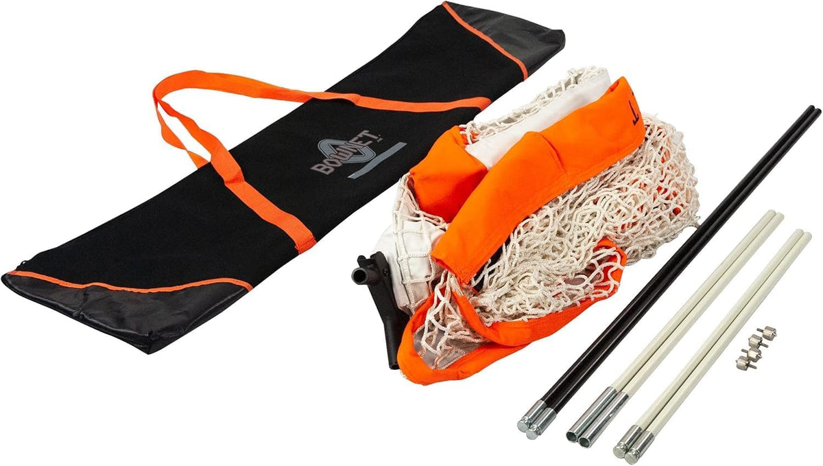 Bownet Portable Roller Hockey Net, Padded Cover, 6'x4', Powder Coat, White