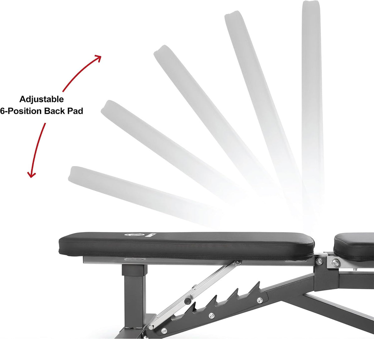 Marcy Deluxe Adjustable Utility Weight Bench for Home Gym Weightlifting and Strength Training SB-8062