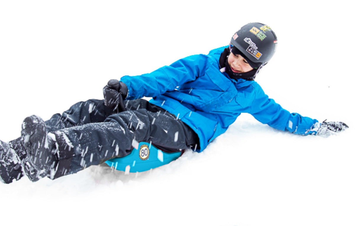 Freestyle Mini Luge Snow Sled â Made in USA â Lightweight Steerable Sit-Down Racer