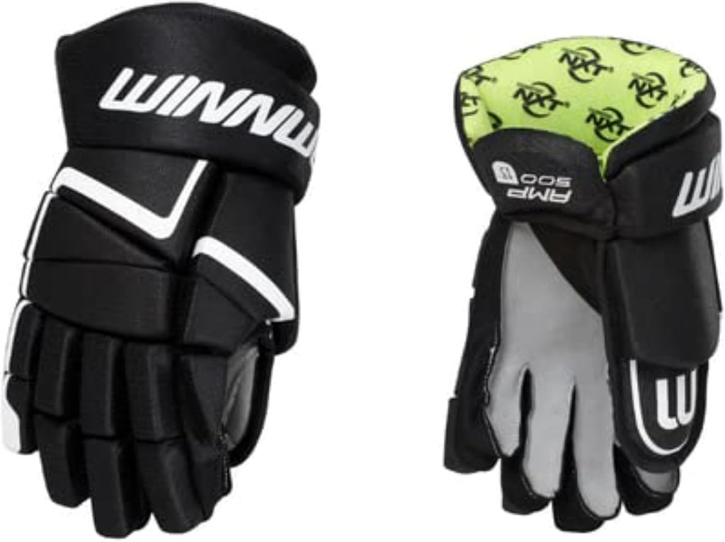 Winnwell AMP500 Ice Hockey Gloves - Durable & Lightweight Protective Equipment for Hockey Players for Youth, Junior & Senior