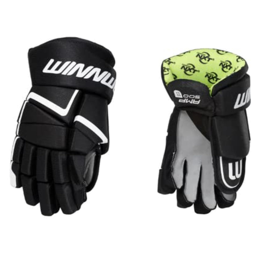 Winnwell AMP500 Ice Hockey Gloves - Durable & Lightweight Protective Equipment for Hockey Players for Youth, Junior & Senior