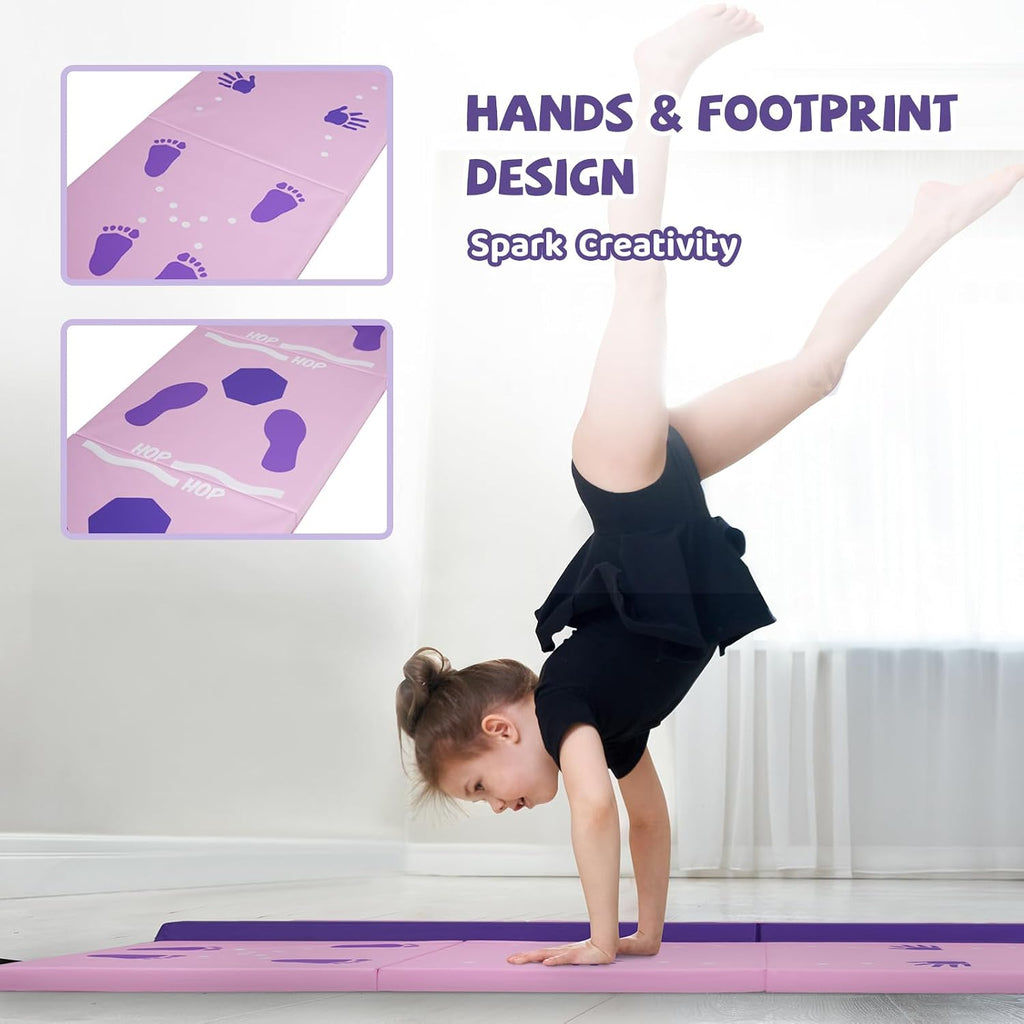 Kangaroo Hoppers Gymnastics Tumbling Mats Foldable Gym Tumble Mat for Kids