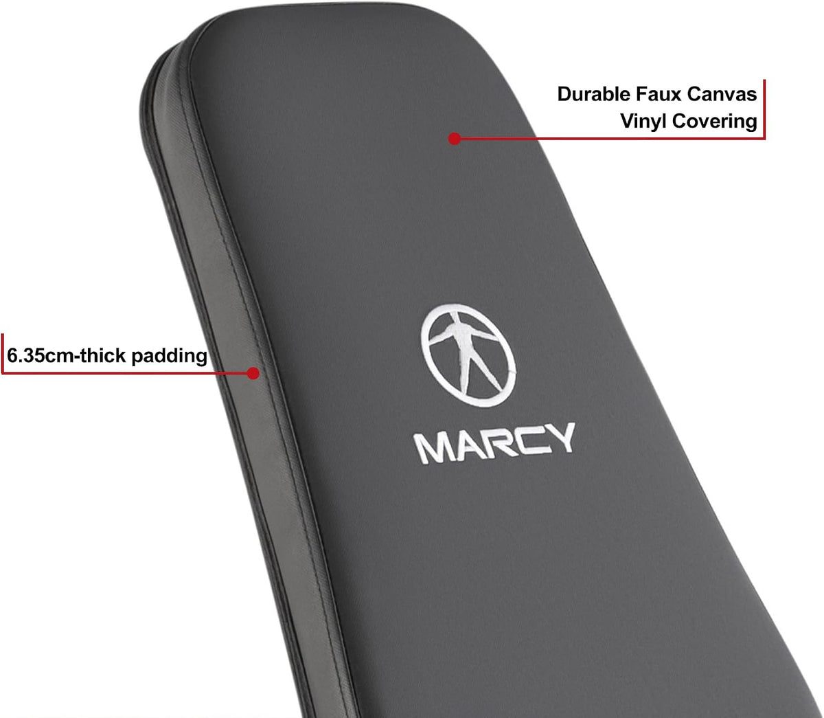 Marcy Deluxe Adjustable Utility Weight Bench for Home Gym Weightlifting and Strength Training SB-8062