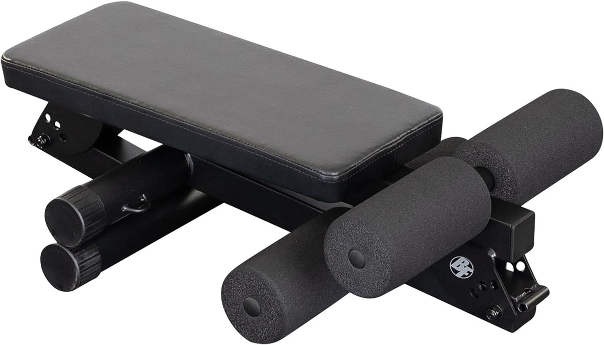 Body-Solid Best Fitness Ab Board (BFAB10B), 6-Pack Abs Machine Exercise Equipments for Strength Training Home Gym Workouts Bench (Midnight Black)