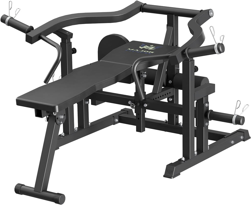 Major Fitness Drone P1 Bench Press Rack with Independent Arms â Adjustable Flat & Incline Bench Press for Chest & AB Workouts â Perfect Home Gym Equipment