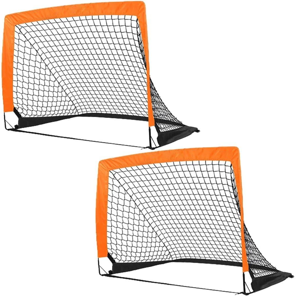 2pcs/Set Hockey Goal Football Goals for Kids Garden Football Training Goal Soccer Goal Net for Backyard Hockey Training