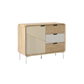 Modern Minimalist Wooden Sideboard with Geometric Design