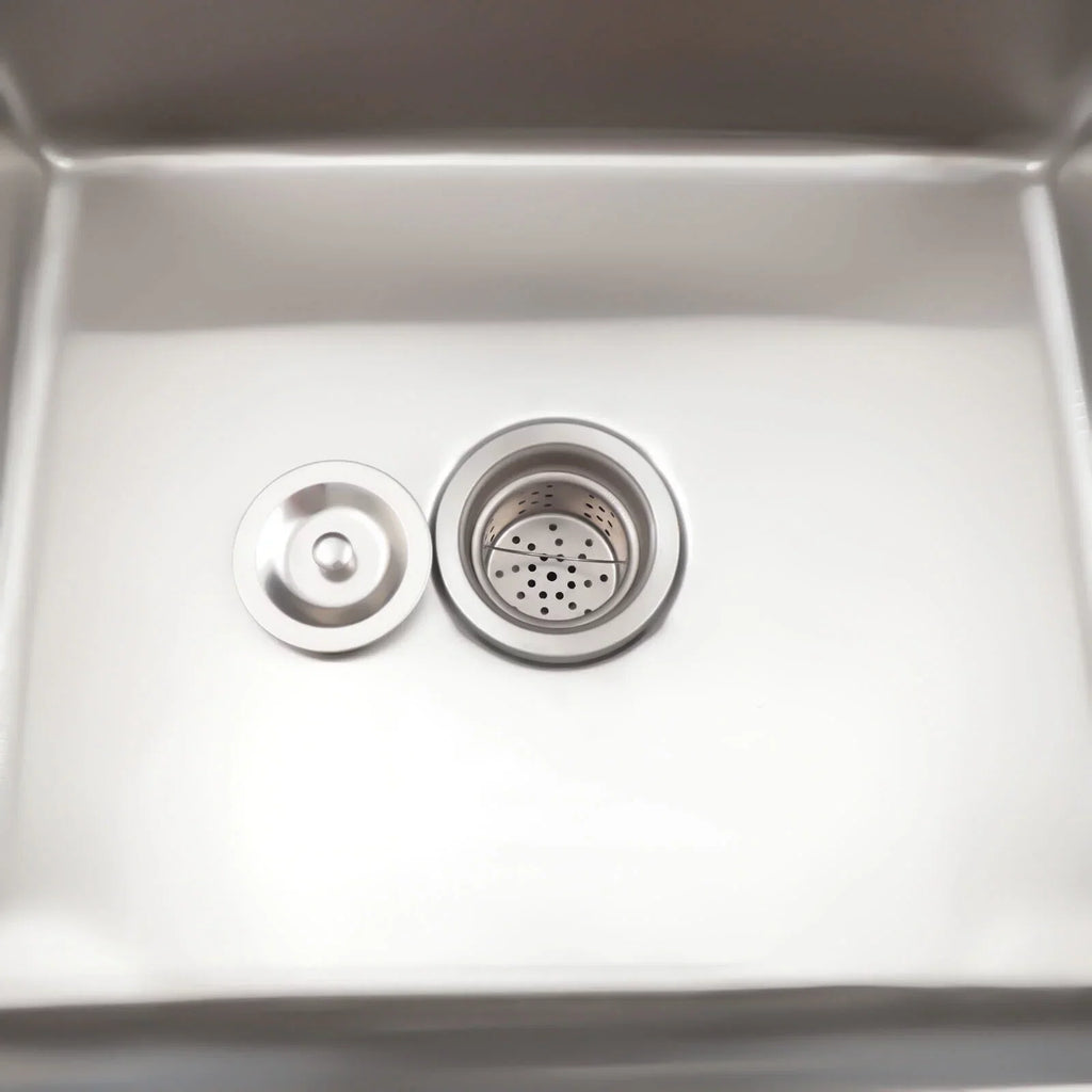 39.3* 23.6* 36.7in Stainless Steel Kitchen Utility Sink Drainboard Sink for Commercial and Home Use