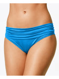 LA BLANCA Gentlemen Blue Stretch Banded Full Coverage Shirred Hipster Swimsuit Bottom 16