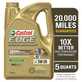 Castrol EDGE Termination Performance 5W-20 Advanced Full Synthetic Motor Oil, 5 Quarts