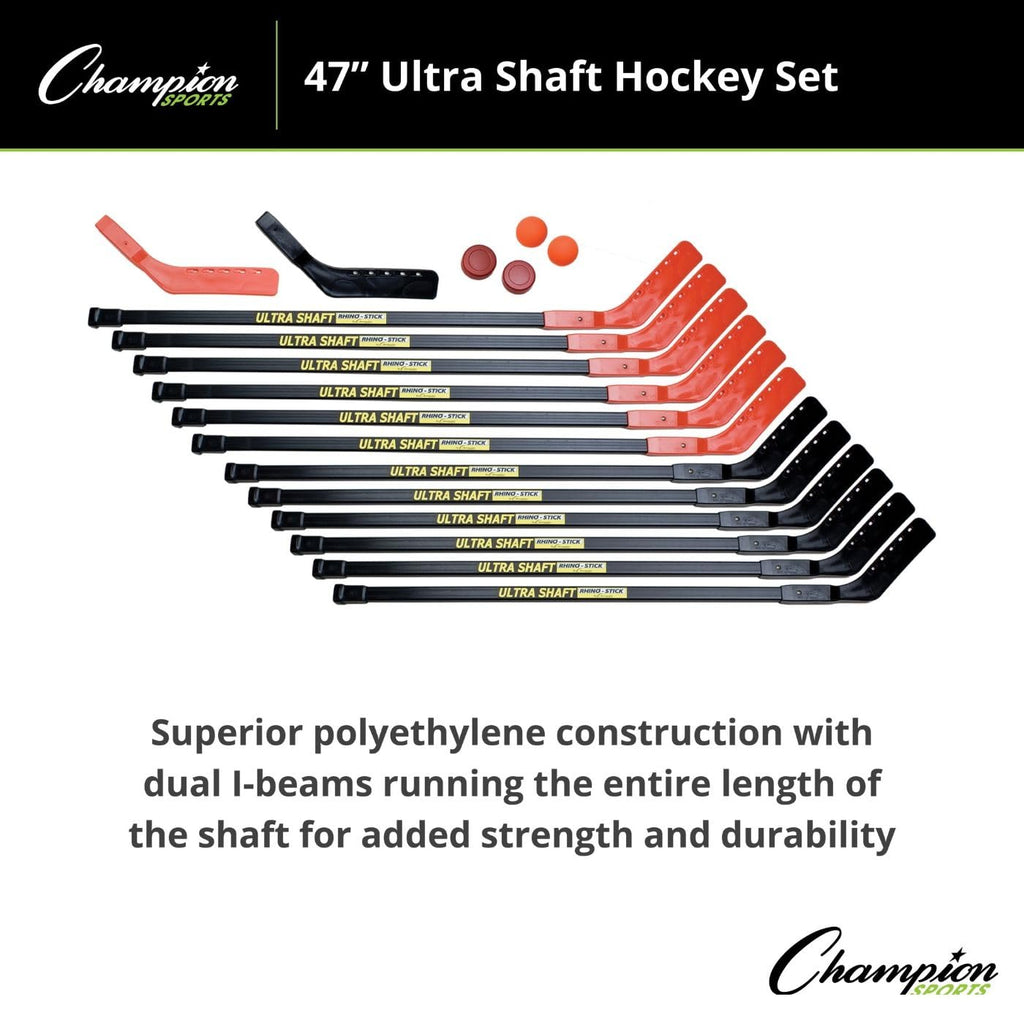 Champion Sports Ultra Shaft Hockey Set