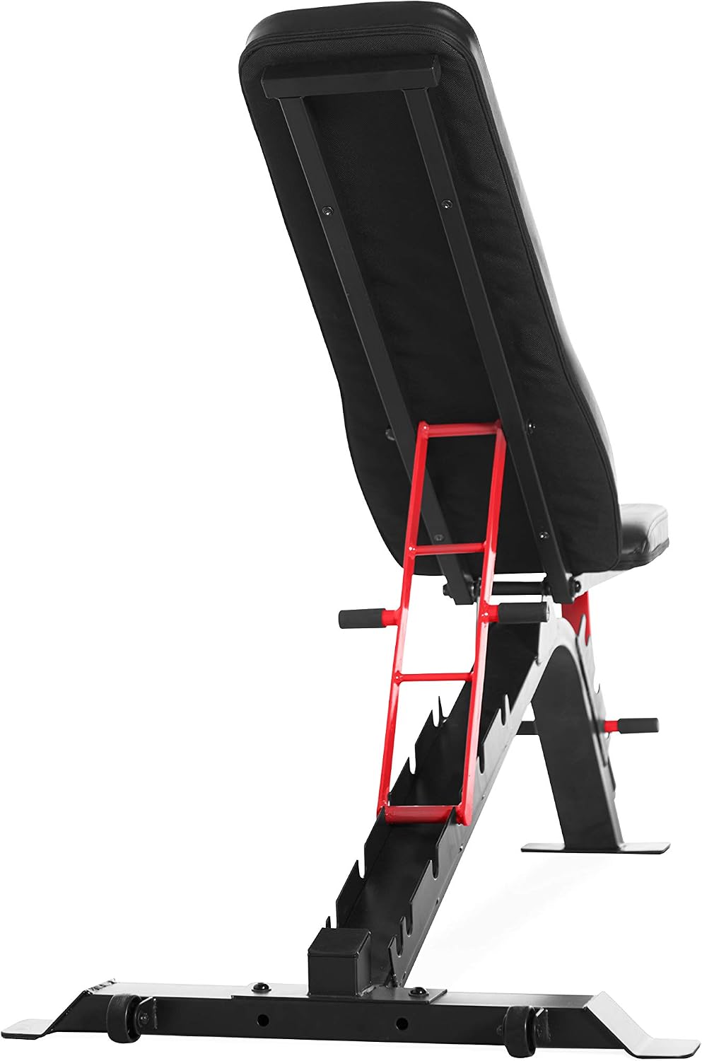 CAP Barbell Strength FID Workout Bench | Flat Incline Decline Positions, Black/Red