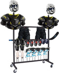 Hockey Gear Drying Rack - Ice Hockey Stick Holder Field Hockey Equipment Dryer - Large Hockey Display Storage Rack Sports Metal Shelving Tree Stand for Lacrosse (Patent Protected)