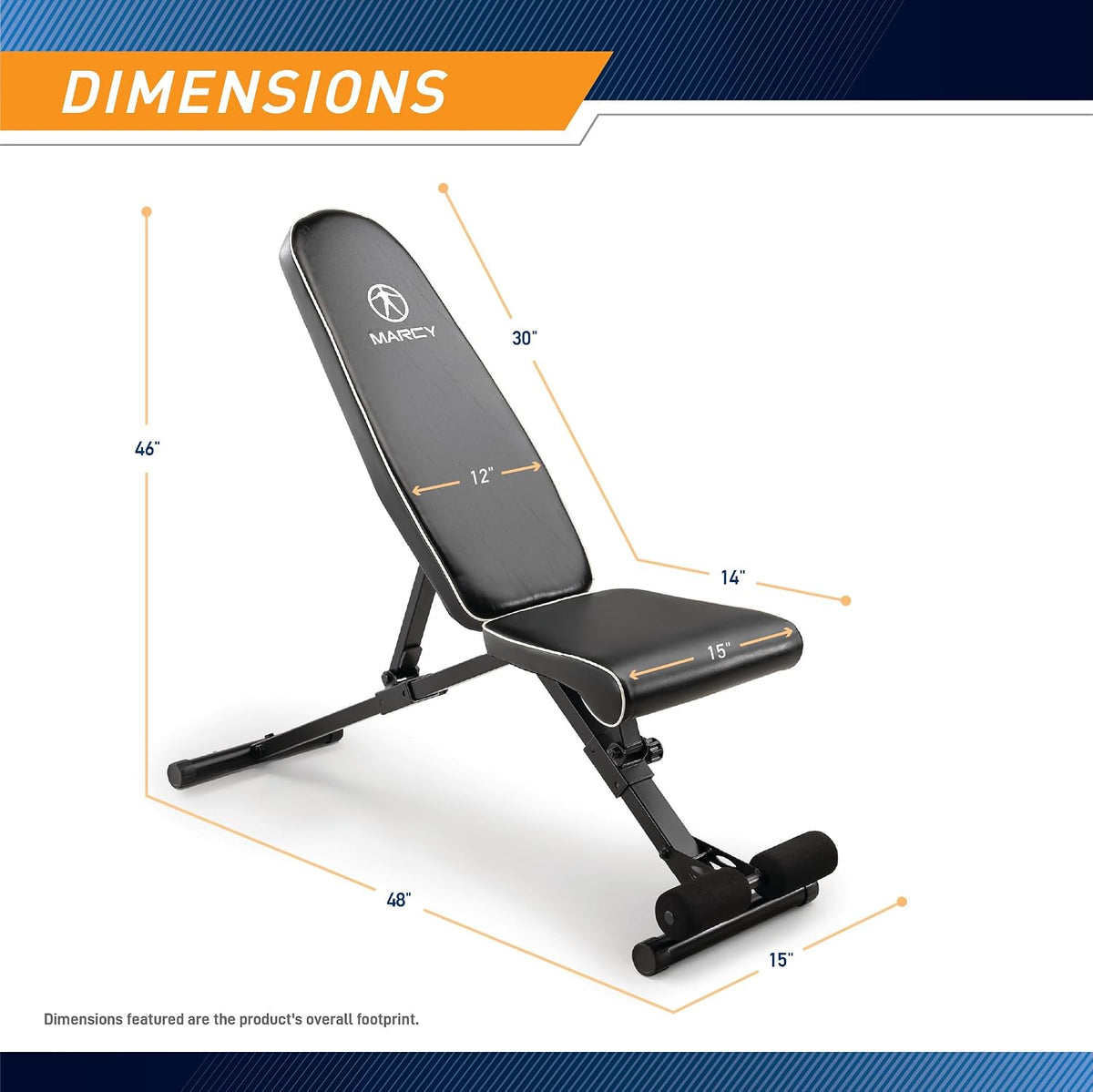 Marcy Assembly Free Adjustable Weight Bench, Incline Decline Flat SB-7485