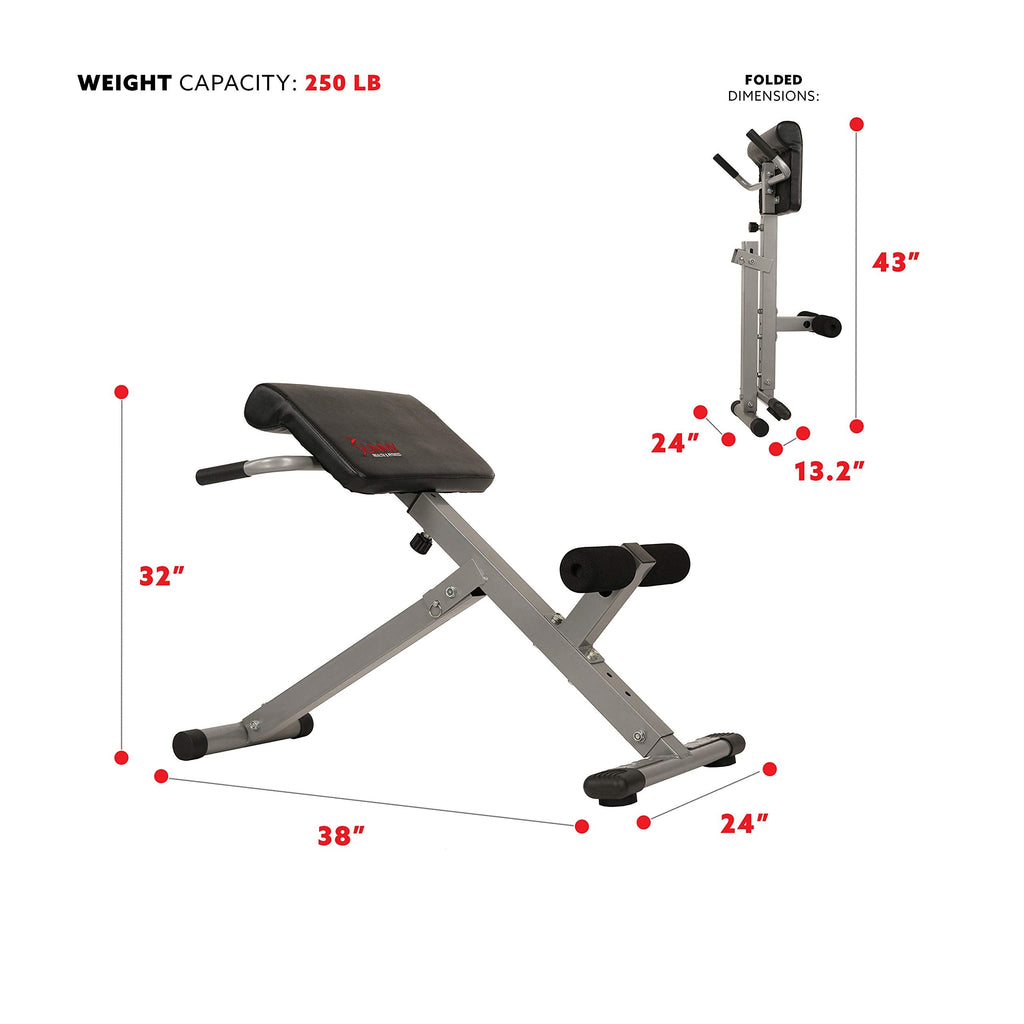 Sunny Health & Fitness Multi-Function Roman Chair