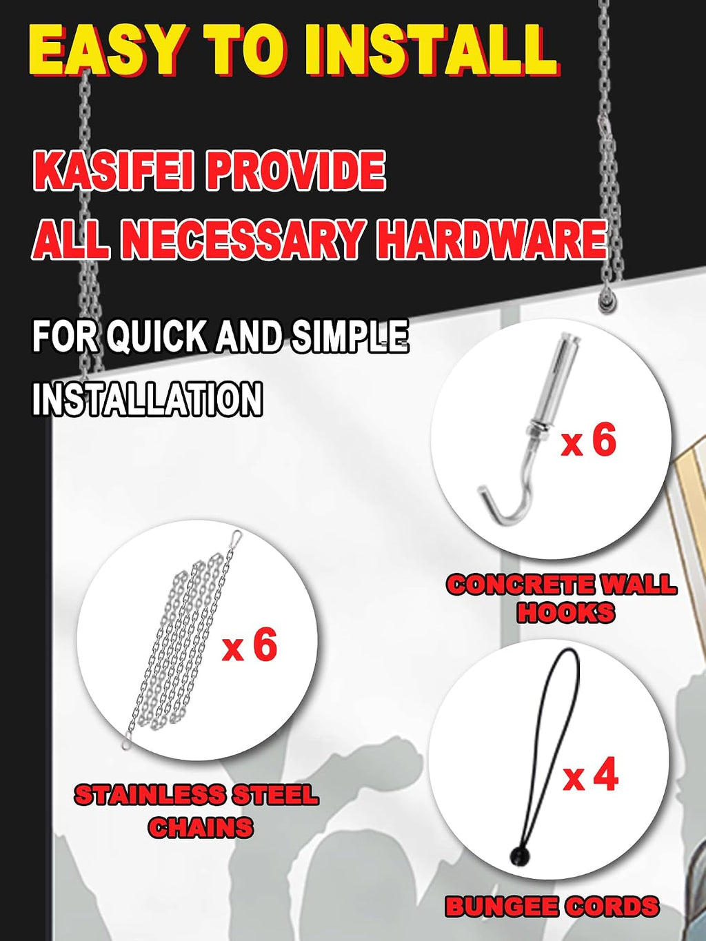kasifei â 8' x 16' Heavy Duty Hockey Shooting Tarp â Built-in Shooter Tutor â Great Hockey Net Replacement â Training Equipment for All Skill Levels - Garage & Wall Protection