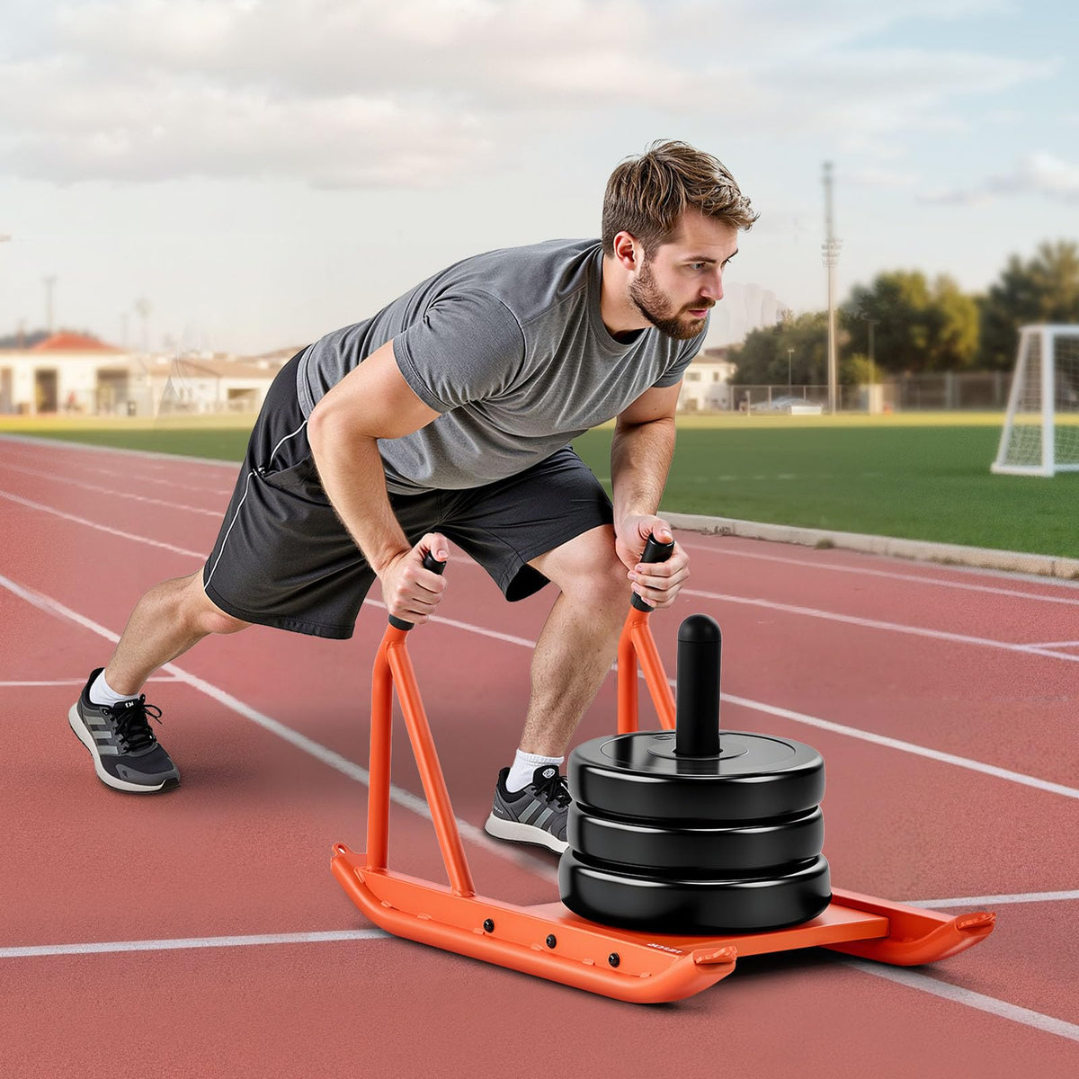 VEVOR Weight Sled,Workout Sled for Push-Pull Running & Strength Training