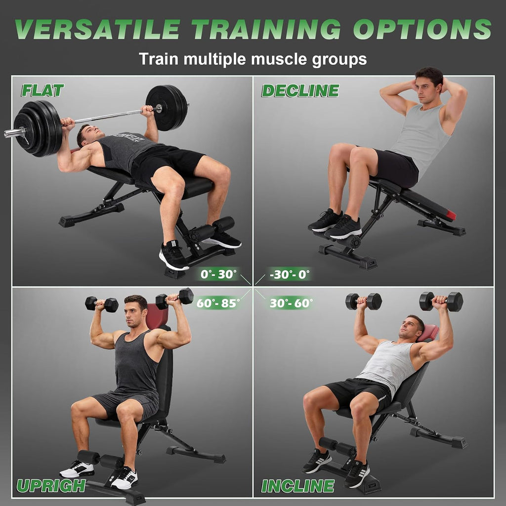 Adjustable Weight Bench 32 In Backrest