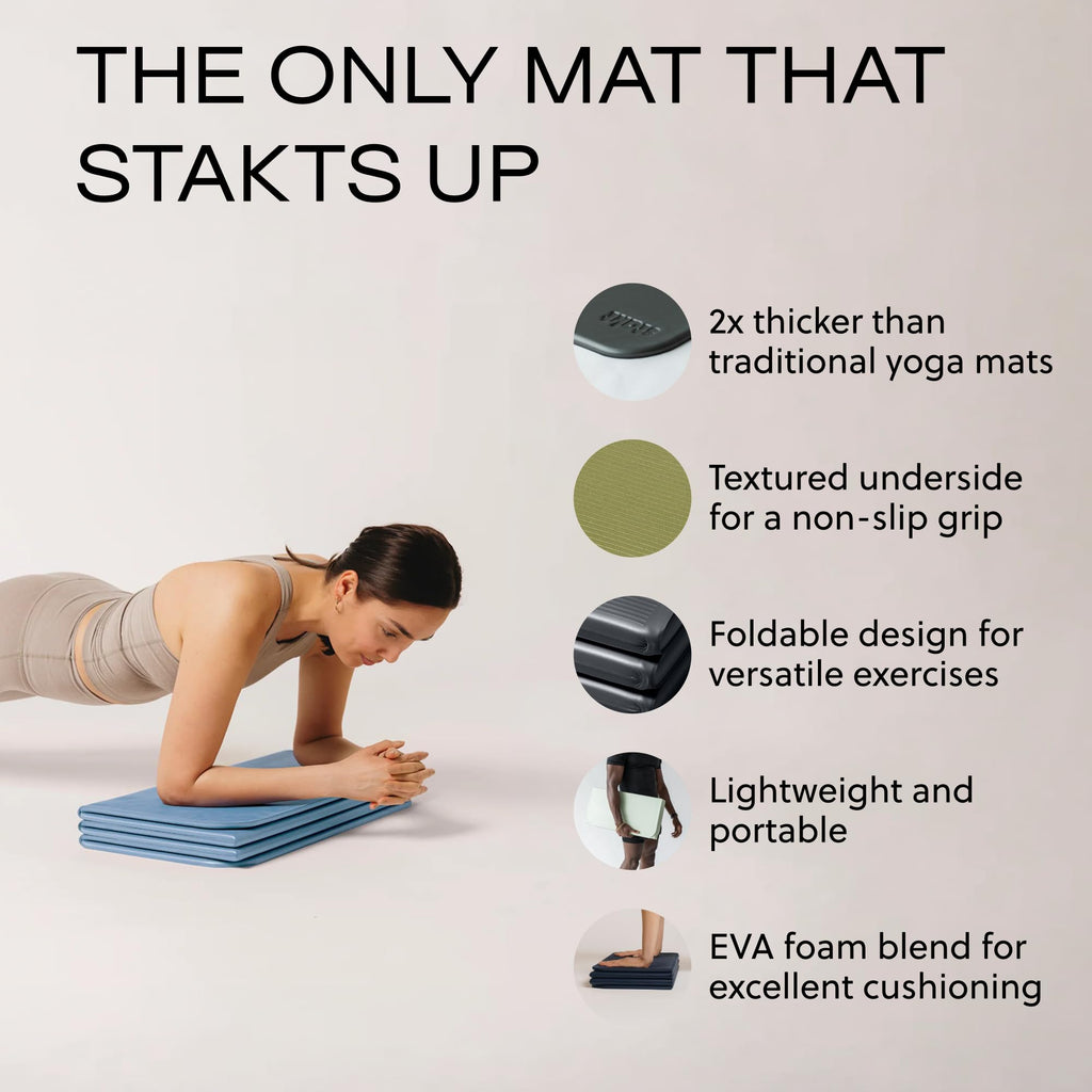 Stakt The Original Foldable Yoga Mat - Non-Slip