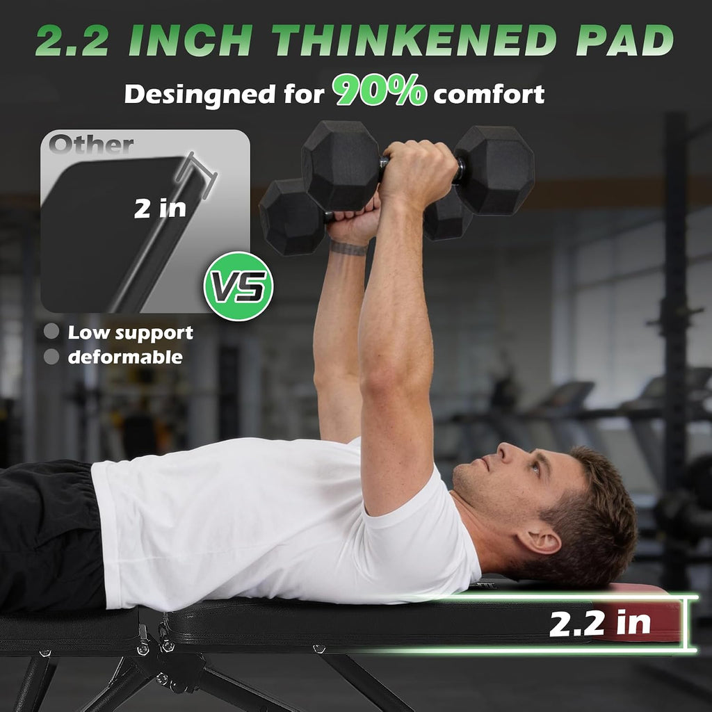 Adjustable Weight Bench 32 In Backrest