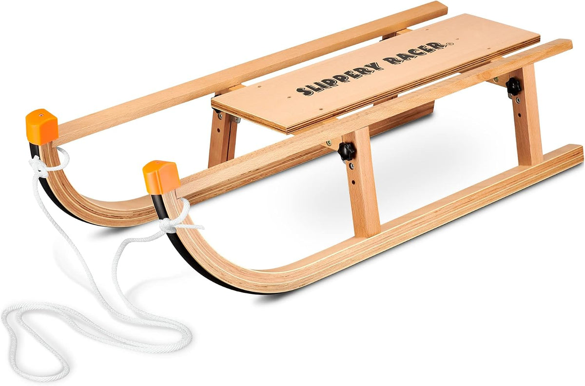 Slippery Racer Kids Wooden Foldable Snow Sled